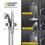 iDOO Dual Showerhead Combo: 10" Rainfall & Handheld