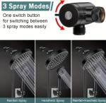 High Pressure Handheld Rain Shower Head Combo