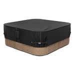 iBirdie Outdoor Waterproof and Weatherproof Hot Tub Cover 85 x 85 inch fit 84 x 84 or 83 x 83 or 82 x 82 or 7 ft x 7 ft Square SPA 600D Heavy Duty Protectors Protective Cover Cap