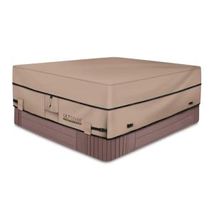 ULTCOVER Waterproof 600D Polyester Square Hot Tub Cover Outdoor SPA Covers 95 x 95 inch