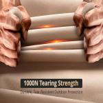 1000N Tearing Strength Hot Tub Cover Protector 85 x 85 inch fits 84 x 84, 83 x 83, 82 x 82 inch or 81 x 81 Square SPA, Hot Tub Covers Replacement-Wheat