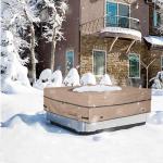 ULTCOVER Waterproof 600D Polyester Square Hot Tub Cover Outdoor SPA Covers 90 x 90 inch