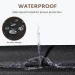 iBirdie Outdoor Waterproof and Weatherproof Hot Tub Cover 85 x 85 inch fit 84 x 84 or 83 x 83 or 82 x 82 or 7 ft x 7 ft Square SPA 600D Heavy Duty Protectors Protective Cover Cap