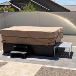 ULTCOVER Waterproof 600D Polyester Square Hot Tub Cover Outdoor SPA Covers 85 x 85 inch