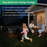 Uirway 600D Square Hot Tub Cover 85”L x 85”W x 20”H [2025 Upgraded Heavy Duty Fabric] Outdoor Waterproof SPA Covers for Hot Tub, New Super Windproof Straps, Hot Tub Winter Cover Protector with Anti-UV