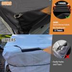 600D Tearing Strength Hot Tub Cover Protector 85 x 85 inch fits 84 x 84, 83 x 83, 82 x 82 inch or 81 x 81 Square SPA, Hot Tub Covers Replacement-Black