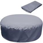 Adnee 85×27.5 Inch Round Hot Tub Full Cover Cap Protector - Full Coverage Hot Tub Covers Replacement - Waterproof Portable Overall Spa Safety Protector for Outdoor Hot Tubs