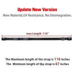 UCEDER 2 PCS Heavy Duty Hot Tub Cover Wind Straps FITS Most SPAS Locks Adjustable Length 67"~116" (Black, 9.5 Ft)