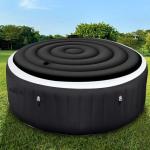 Vniyors Inflatable Hot Tub Cover - 5.4FT, Anti Air Leakage, Thickened Replacement - Round, Black