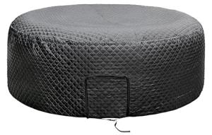 Tlswshsy 71'' x 27'' Insulated Inflatable Hot Tub Thermal Cover, Energy Efficient Hot Tub Cover with Zipper Door, Inflatable Hot Tubs Full Coverage for Keeping Warm Extra Insulation and Dustproof