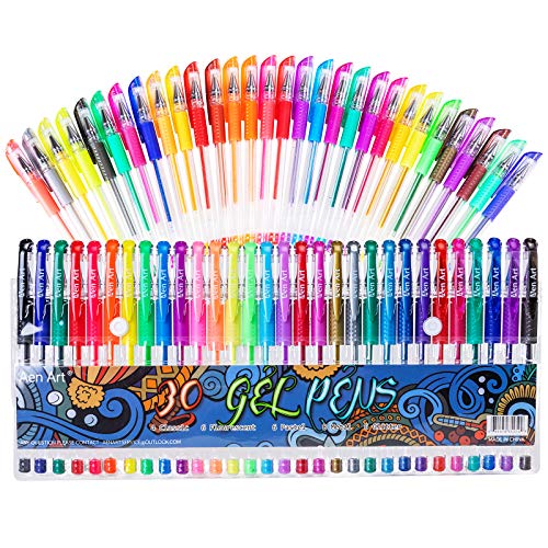 30-Color Gel Pen Set for Adult Coloring