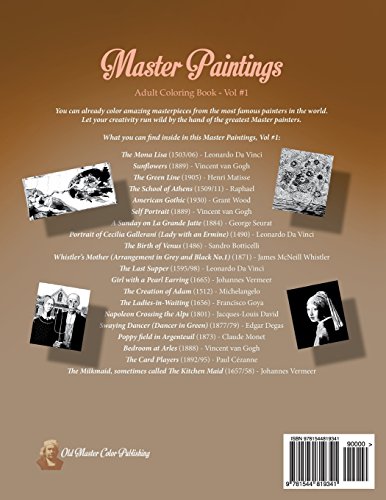 Master Paintings Vol #1: Color Old Master Masterpieces
