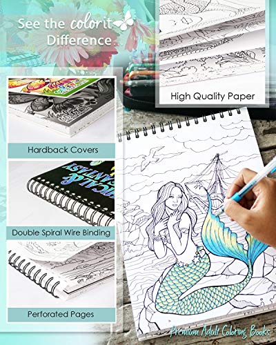 Mythical & Fantasy Coloring Book - 50 Original Hand Drawn Designs