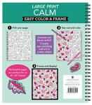 Large Print Easy Color & Frame: Calm Book