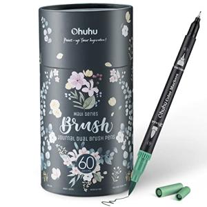 Ohuhu 60-Color Dual Tip Markers for Adult Coloring