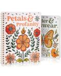 Funny Floral Coloring Book Set for Relaxation