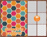 30 Geometric Patterns Coloring Book for Stress Relief