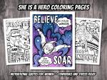 Empowering Superhero Coloring Pages for Women