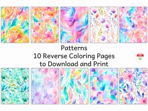 10 Engaging Reverse Coloring Pages for Mindfulness