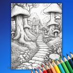 Enchanted Forest Coloring Pages for Relaxation & Fun