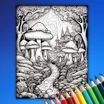 Enchanted Forest Coloring Pages for Relaxation & Fun
