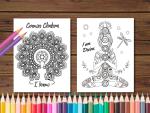 Chakra Mandala Coloring Page Bundle for Adults