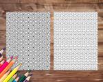 30 Geometric Patterns Coloring Book for Stress Relief