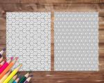 30 Geometric Patterns Coloring Book for Stress Relief