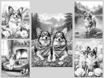 40 Adorable Papillon Dog Coloring Pages for Adults