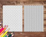 30 Geometric Patterns Coloring Book for Stress Relief
