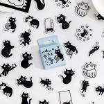 Cute Cat Stickers for Scrapbooking and Journaling