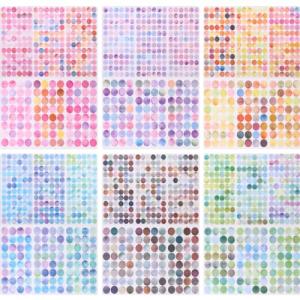 Colorful Monet-Inspired Dot Washi Stickers Set