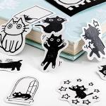 Cute Cat Stickers for Scrapbooking and Journaling