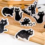 Cute Cat Stickers for Scrapbooking and Journaling