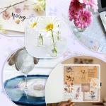 160 Pcs Self-Adhesive Flower Stickers for Crafts