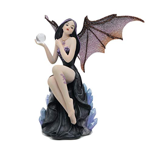 Dark Fairy Witch with Magic Ball Figurine