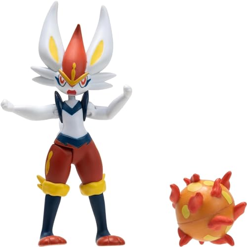 Pokémon Battle Figure Set - Cinderace, Pikachu, & More