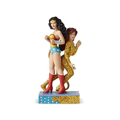 Jim Shore Justice League Wonder Woman vs Cheetah Figurine