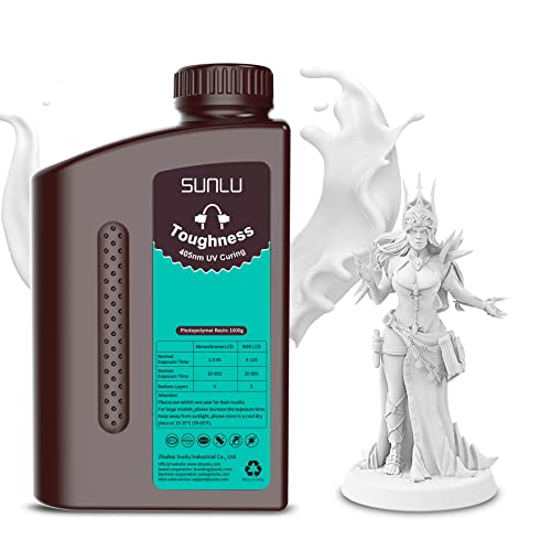 SUNLU Flexible Fast Curing 3D Printer Resin, 1KG