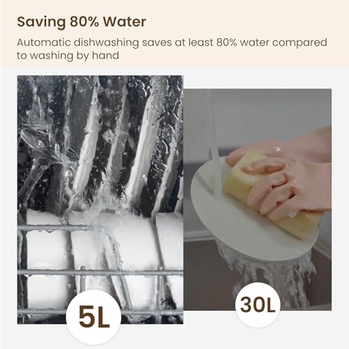 HAVA Portable Countertop Dishwasher with 8 Wash Programs