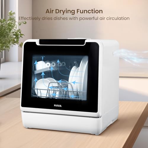 HAVA Portable Countertop Dishwasher with 8 Wash Programs