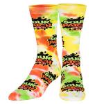 Odd Sox – Sour Patch Kids Tie-Dye Crew Socks – Official Candy Merch for Men & Women – Size Large – Funny Novelty Design – Soft Cotton Blend