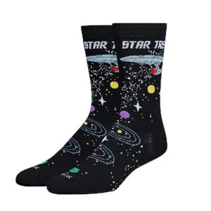 Odd Sox Star Trek Space Travel Men's Crew Socks