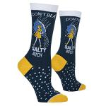 Cool Socks, Salty Bitch Women's, Fun Novelty Crew Socks Medium