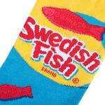 Odd Sox – Swedish Fish Candy Design – Novelty Crew Sock – Large – Soft Cotton Blend – Fun Snack-Themed Gift for Men & Women