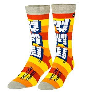 Odd Sox, Pez Candy, Fun Themed Dress Socks for Men, Novelty Gift,