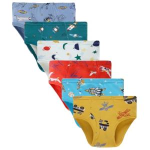 Boboking Little Boys Briefs Space Toddler Soft Underwear Assorted 4T