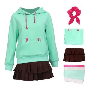 DAZCOS Womens US Size Vane Cosplay Outfit Hoodie Skirt for Halloweem Costume (X-Small)
