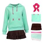 DAZCOS Womens US Size Vane Cosplay Outfit Hoodie Skirt for Halloweem Costume (X-Small)