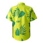 Halloween Cosplay Costume Halloween costume for men Green Printed T-Shirt headband Purple Tie set (XXL)